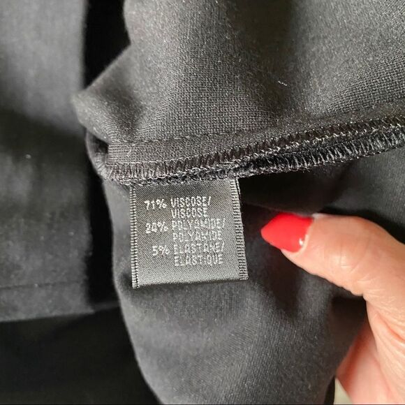 LAFAYETTE 148 black viscose  classic midi dress 10 - Picture 8 of 8